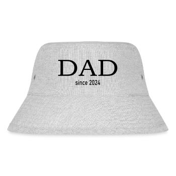 dad since 2024 - Stanley/Stella Recycled Bucket Hat - heather grey - Front