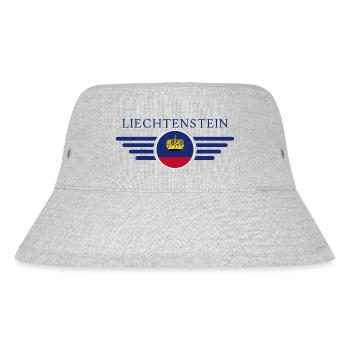 Liechtenstein Stil T-Shirt - Stanley/Stella recycelter Bucket Hat - Grau meliert - Vorne
