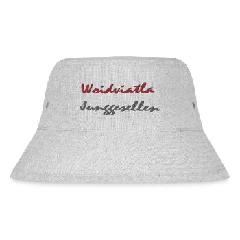 Waldviertler Junggesellen - Stanley/Stella recycelter Bucket Hat - Grau meliert - Vorne