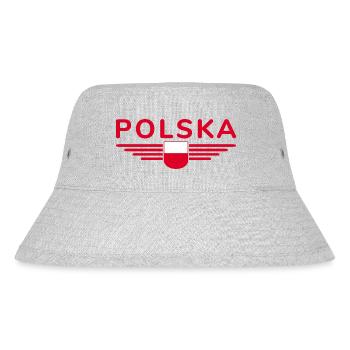 I Love Poland, Elegance Style Design T-Shirt - Stanley/Stella Recycled Bucket Hat - heather grey - Front