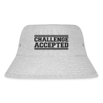 Challenge Accepted Design - Stanley/Stella Recycled Bucket Hat - heather grey - Front