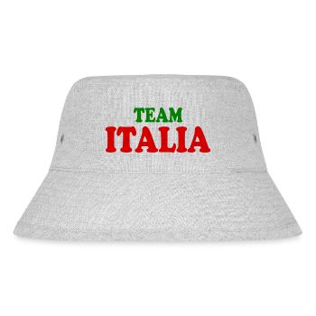 Team italia - Stanley/Stella recycelter Bucket Hat - Grau meliert - Vorne