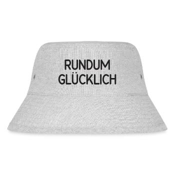 rundum glücklich - Stanley/Stella recycelter Bucket Hat - Grau meliert - Vorne