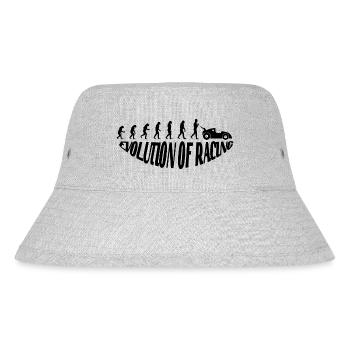 evolution of racing/ Rennsport Evolution Design - Stanley/Stella recycelter Bucket Hat - Grau meliert - Vorne