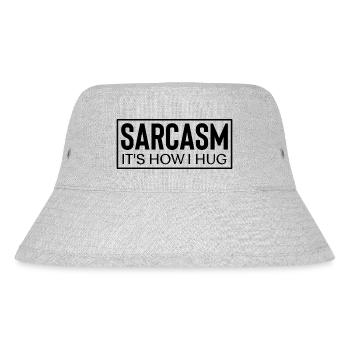 Sarcasm it´s how i hug - Stanley/Stella recycelter Bucket Hat - Grau meliert - Vorne