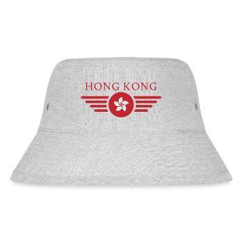 Hongkong - Stanley/Stella recycelter Bucket Hat - Grau meliert - Vorne