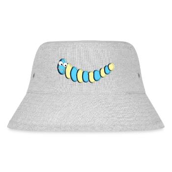 Wurm 1 - Stanley/Stella recycelter Bucket Hat - Grau meliert - Vorne