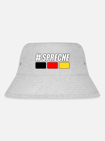@SPRECHE Deutsch - Stanley/Stella recycelter Bucket Hat - Grau meliert