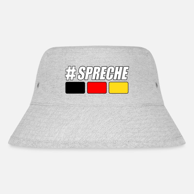 @SPRECHE Deutsch - Stanley/Stella recycelter Bucket Hat - Grau meliert