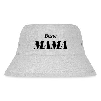 Zeig deiner Mama, wer die Beste ist ❤️ - Stanley/Stella recycelter Bucket Hat - Grau meliert - Vorne