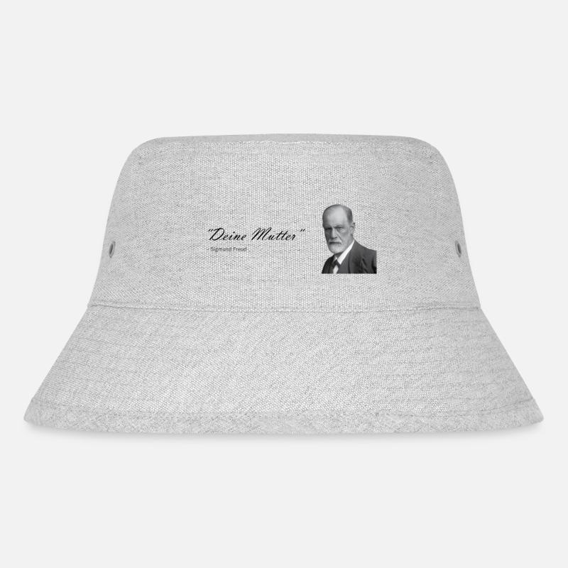 "Deine Mutter" Sigmund freund - Stanley/Stella recycelter Bucket Hat - Grau meliert