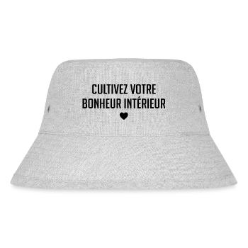 Cultivez Votre Bonheur Intérieur - Bob recyclé Stanley/Stella - gris chiné - Devant