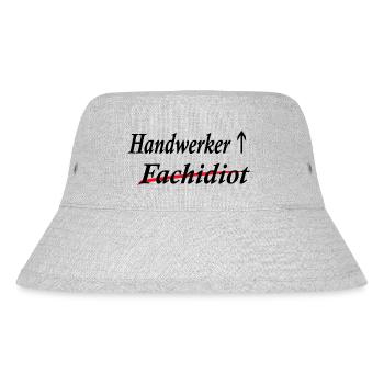 Handwerker Handyman Handwerk Werkzeug Baustelle - Stanley/Stella recycelter Bucket Hat - Grau meliert - Vorne