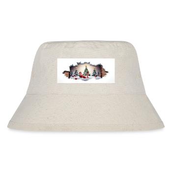 Christmas Decor - Stanley/Stella Recycled Bucket Hat - natural - Front