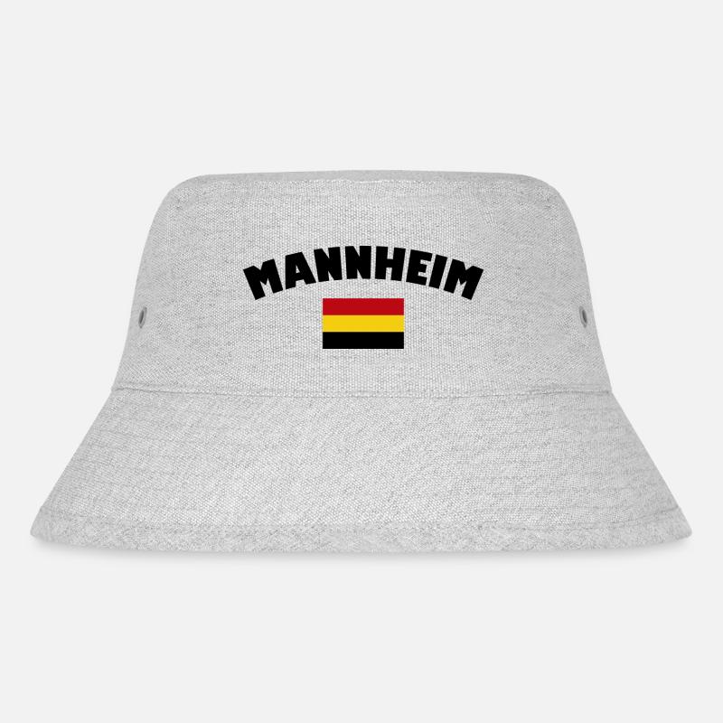 Mannheim Monnem Mannheimat - Stanley/Stella Recycled Bucket Hat - heather grey