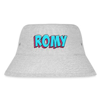 Namen Motiv: Romy - Stanley/Stella recycelter Bucket Hat - Grau meliert - Vorne