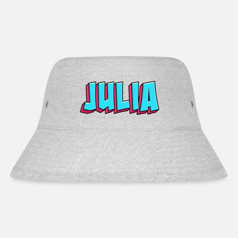 Name Image: Julia - Stanley/Stella Recycled Bucket Hat - heather grey