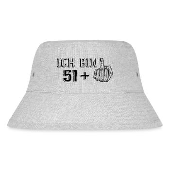Funny Birthday Gift I'm 51 More 1 - Stanley/Stella Recycled Bucket Hat - heather grey - Front