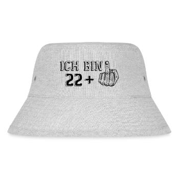 Funny Birthday Gift I'm 22 More 1 - Stanley/Stella Recycled Bucket Hat - heather grey - Front