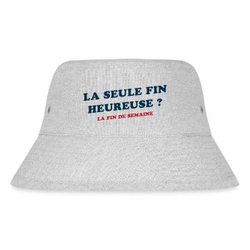 La seule fin heureuse cadeau humour original drole - Bob recyclé Stanley/Stella - gris chiné - Devant