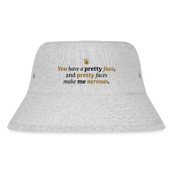 You have a pretty face - Stanley/Stella Recycled Bucket Hat - heather grey - Front