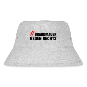 BRANDMAUER GEGEN RECHTS - Stanley/Stella recycelter Bucket Hat - Grau meliert - Vorne