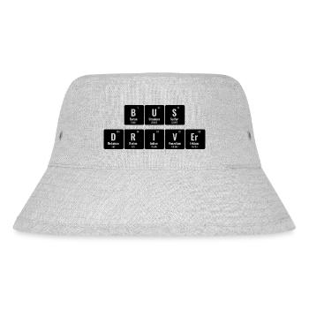 Periodic Table Of Elements School Bus Driver - Stanley/Stella Recycled Bucket Hat - heather grey - Front