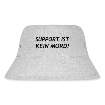 Support is not murder! - Stanley/Stella Recycled Bucket Hat - heather grey - Front