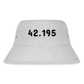 42.195 - Marathon - Stanley/Stella Recycled Bucket Hat - heather grey - Front