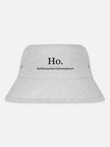 Ho - Stanley/Stella recycelter Bucket Hat - Grau meliert