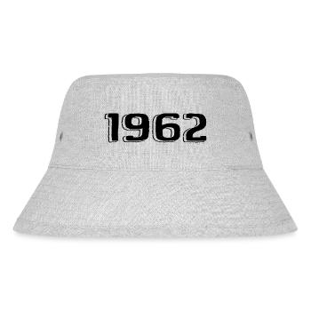 Vintage 1962 Born Birthday Retro 1962 - Stanley/Stella Recycled Bucket Hat - heather grey - Front