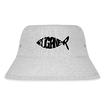 Rüganer Fisch - Stanley/Stella recycelter Bucket Hat - Grau meliert - Vorne