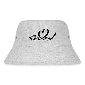 She's mine Heart - Stanley/Stella Recycled Bucket Hat - heather grey - Front