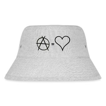 Anarchy is love - Stanley/Stella Recycled Bucket Hat - heather grey - Front