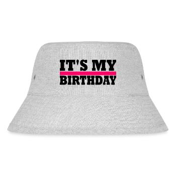 Geburtstag - Stanley/Stella recycelter Bucket Hat - Grau meliert - Vorne