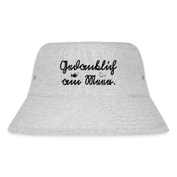 Gedanklich am Meer Deutsche Schrift - Stanley/Stella recycelter Bucket Hat - Grau meliert - Vorne