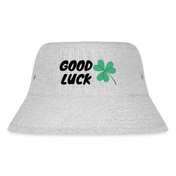 Good Luck - Stanley/Stella recycelter Bucket Hat - Grau meliert - Vorne