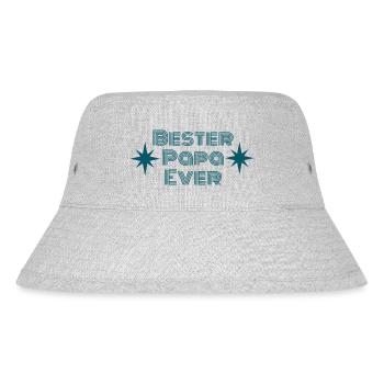 Bester papa - Stanley/Stella recycelter Bucket Hat - Grau meliert - Vorne