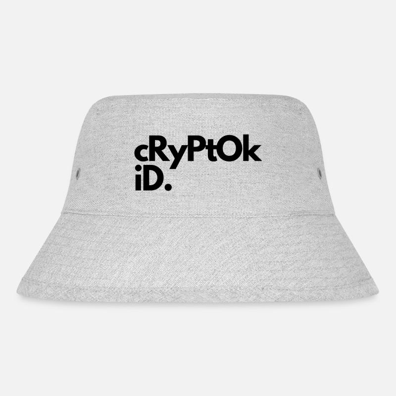 Cryptokid - Capello alla pescatora in tessuto riciclato Stanley/Stella - grigio melange