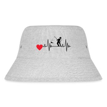 Fishing Hook Fishing Fishing Fishing Anglers - Stanley/Stella Recycled Bucket Hat - heather grey - Front