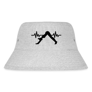 Heartbeat Gymnastics - Meditation Gymnastics Yoga - Stanley/Stella Recycled Bucket Hat - heather grey - Front
