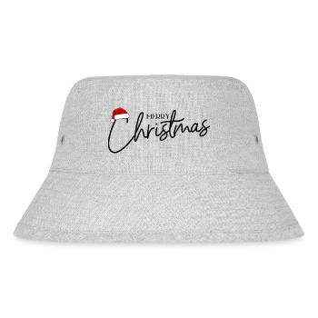 Merry Christmas - Stanley/Stella recycelter Bucket Hat - Grau meliert - Vorne
