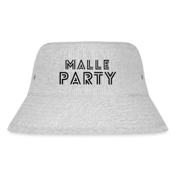 Malle Party, Mallorca, Malle, Party, Bierkönig - Stanley/Stella recycelter Bucket Hat - Grau meliert - Vorne