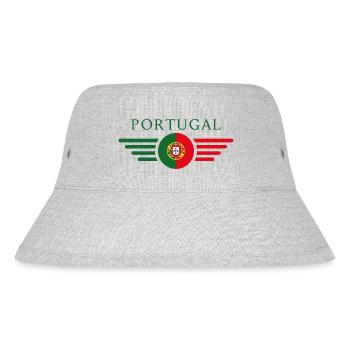 Portugal Style Design T-Shirt - Bob recyclé Stanley/Stella - gris chiné - Devant