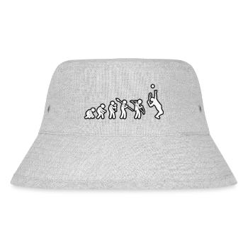Evolution Tennis White Grunge - Stanley/Stella recycelter Bucket Hat - Grau meliert - Vorne