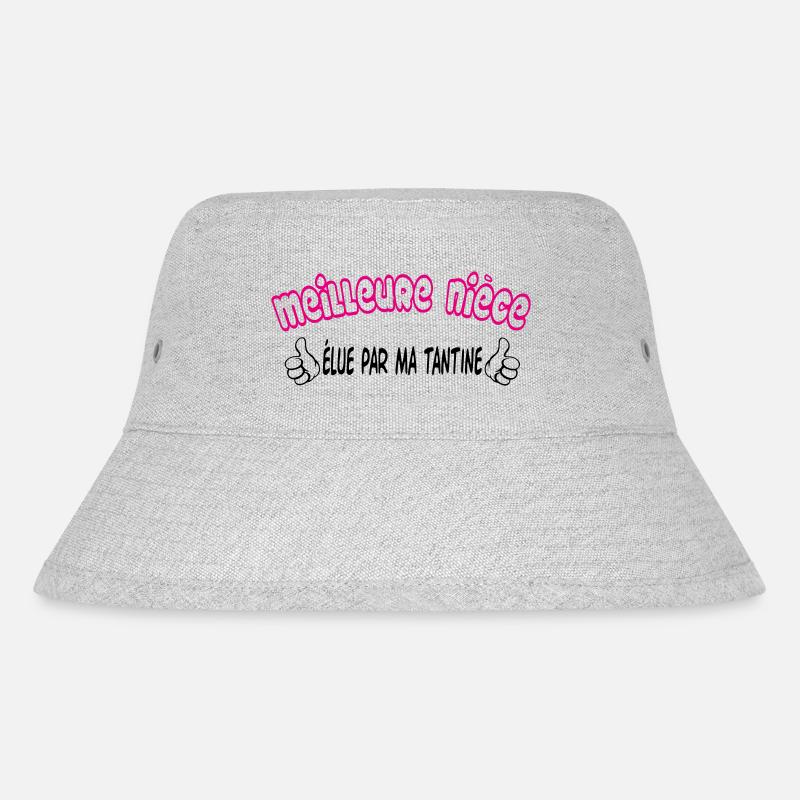 Beste Nichte - Stanley/Stella recycelter Bucket Hat - Grau meliert