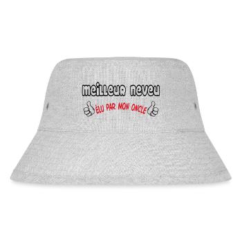 BESTER Neffe - Stanley/Stella recycelter Bucket Hat - Grau meliert - Vorne