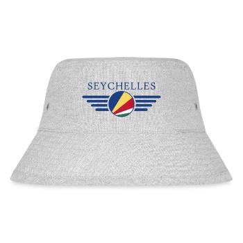 I Love Seychelles, Elegance Style Design T-Shirt - Stanley/Stella Recycled Bucket Hat - heather grey - Front