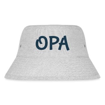 Für Opa - Stanley/Stella recycelter Bucket Hat - Grau meliert - Vorne