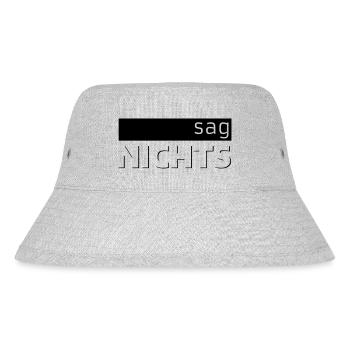 sag NICHTS - Stanley/Stella recycelter Bucket Hat - Grau meliert - Vorne
